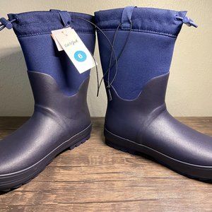 Cat & Jack Rain Boots - Navy - Size 6 - Brand New